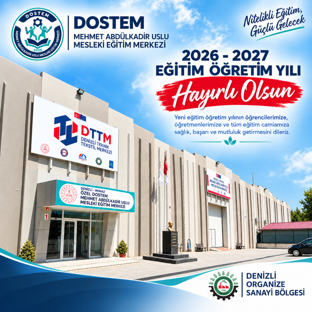 2026-2027 Eğitim Öğretim yılı tüm öğrencilerimize, öğretmenlerimize ve velilerimize hayırlı olmasını diliyor, başarılarla dolu, umutları ve hedefleri büyüten bir yıl olmasını temenni ediyoruz.  Başarılarla dolu bir yıl dileriz! ????????????‍????????‍????